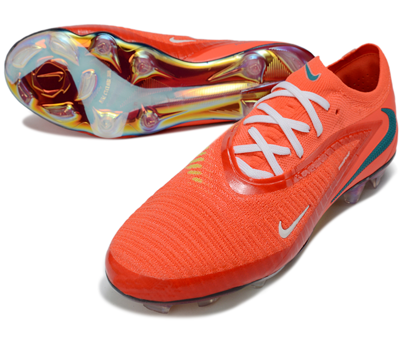 Phantom GX III Elite Low-Top with Double-Layer Waterproof Fishnet Full Knit FG Soccer Shoes - Bright Crimson