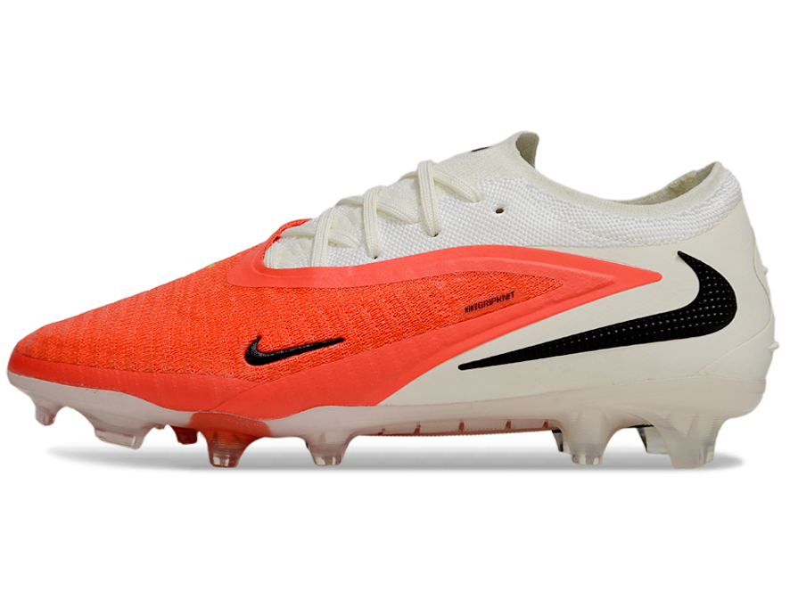 Phantom GX III Elite Low-Top with Double-Layer Waterproof Fishnet Full Knit FG Soccer Shoes - Orange/White/Black