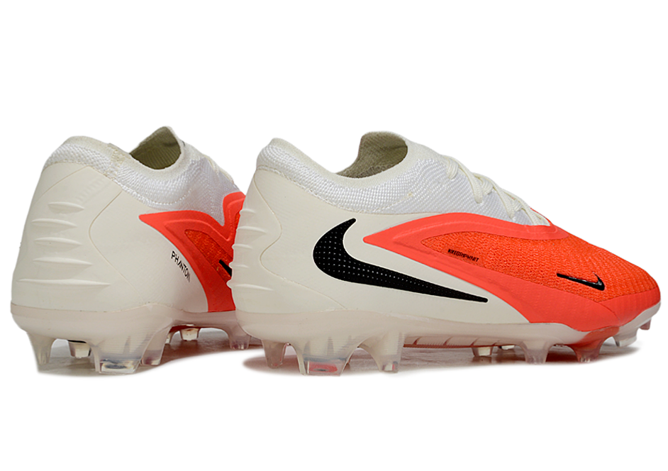 Phantom GX III Elite Low-Top with Double-Layer Waterproof Fishnet Full Knit FG Soccer Shoes - Orange/White/Black