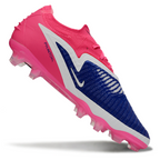 Phantom GX III Elite Low-Top with Double-Layer Waterproof Fishnet Full Knit FG Soccer Shoes - Racer Blue/Pink Blast/White