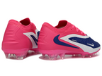Phantom GX III Elite Low-Top with Double-Layer Waterproof Fishnet Full Knit FG Soccer Shoes - Racer Blue/Pink Blast/White