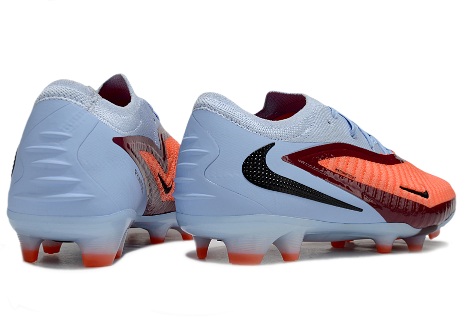 Phantom GX III Elite Low-Top with Double-Layer Waterproof Fishnet Full Knit FG Soccer Shoes - Royal Tint/Bright Crimson/Black