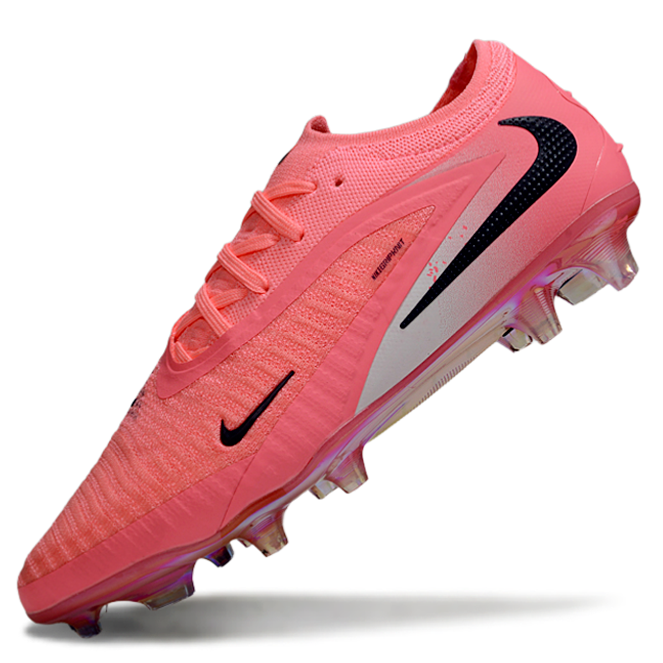 Phantom GX III Elite Low-Top with Double-Layer Waterproof Fishnet Full Knit FG Soccer Shoes - Vibrant Pink/Black