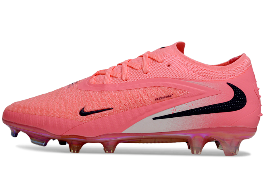 Phantom GX III Elite Low-Top with Double-Layer Waterproof Fishnet Full Knit FG Soccer Shoes - Vibrant Pink/Black
