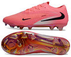 Phantom GX III Elite Low-Top with Double-Layer Waterproof Fishnet Full Knit FG Soccer Shoes - Vibrant Pink/Black