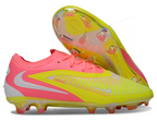 Phantom GX III Elite Low-Top with Double-Layer Waterproof Fishnet Full Knit FG Soccer Shoes - Yellow/Pink/White