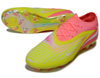 Phantom GX III Elite Low-Top with Double-Layer Waterproof Fishnet Full Knit FG Soccer Shoes - Yellow/Pink/White