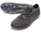 Phantom GX III Elite Low-Top with Laser-Plated Double-Layer Waterproof Fish Silk Knit FG Soccer Shoes - Grey/Black/Green