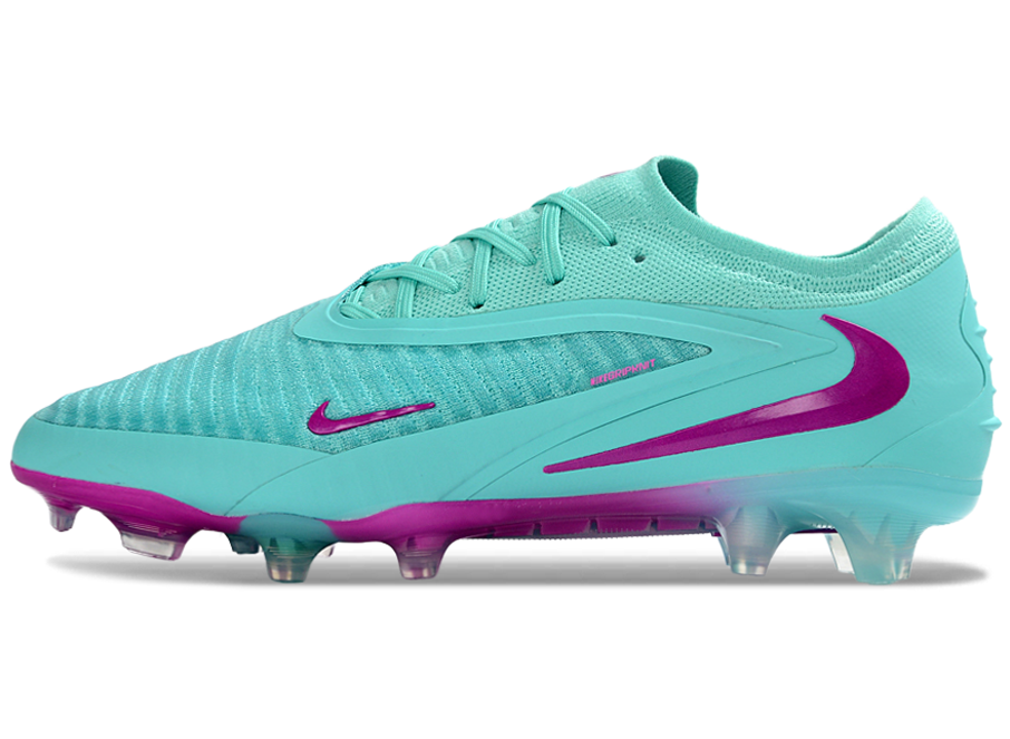 Phantom GX III Elite Low-Top with Powder Coated Double-Layer Waterproof Fish Silk All-Knit FG Soccer Shoes - Jade/Pink