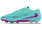 Phantom GX III Elite Low-Top with Powder Coated Double-Layer Waterproof Fish Silk All-Knit FG Soccer Shoes - Jade/Pink