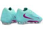 Phantom GX III Elite Low-Top with Powder Coated Double-Layer Waterproof Fish Silk All-Knit FG Soccer Shoes - Jade/Pink