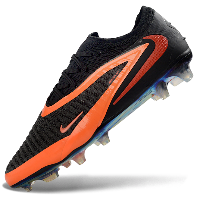 Phantom GX III Elite Low-Top with Powder Coated Double-Layer Waterproof Fish Silk All-Knit FG Soccer Shoes - Orange/Black