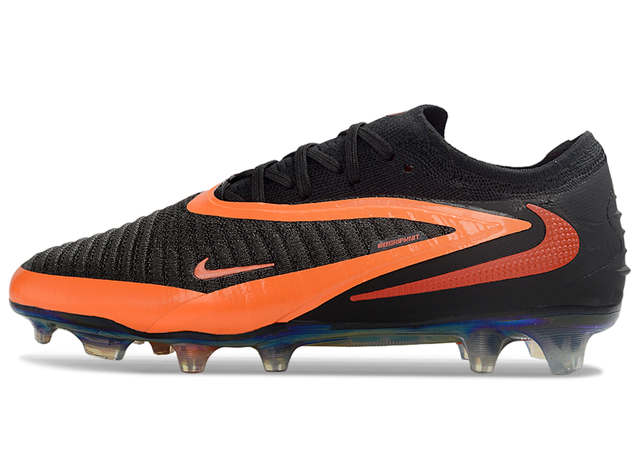 Phantom GX III Elite Low-Top with Powder Coated Double-Layer Waterproof Fish Silk All-Knit FG Soccer Shoes - Orange/Black