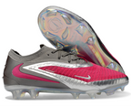 Phantom GX III Elite Low-Top with Powder Coated Double-Layer Waterproof Fish Silk All-Knit FG Soccer Shoes - Red/Silver/Grey