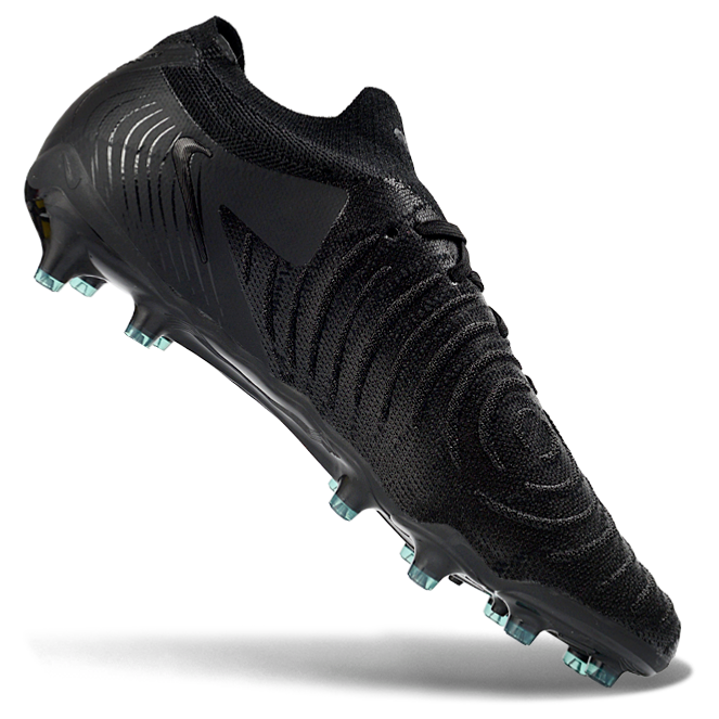 Phantom Luna Elite NU Low-Top Super A Men's Full Knit Waterproof AG Soccer Shoes - Black