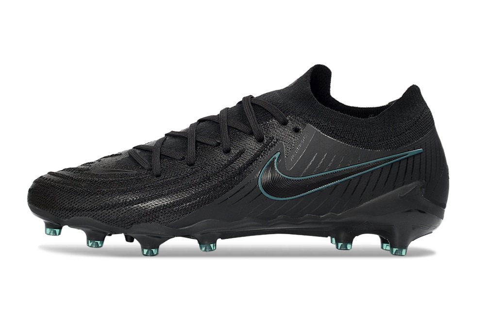 Phantom Luna Elite NU Low-Top Super A Men's Full Knit Waterproof AG Soccer Shoes - Black