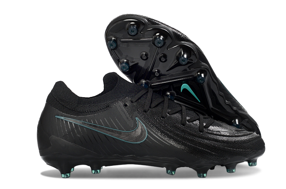 Phantom Luna Elite NU Low-Top Super A Men's Full Knit Waterproof AG Soccer Shoes - Black