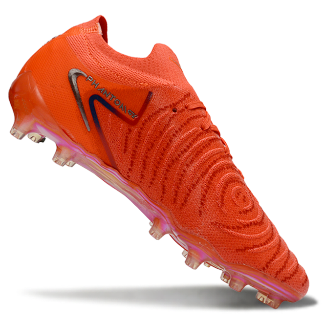 Phantom Luna Elite NU Low-Top Super A Men's Full Knit Waterproof AG Soccer Shoes - Bright Crimson