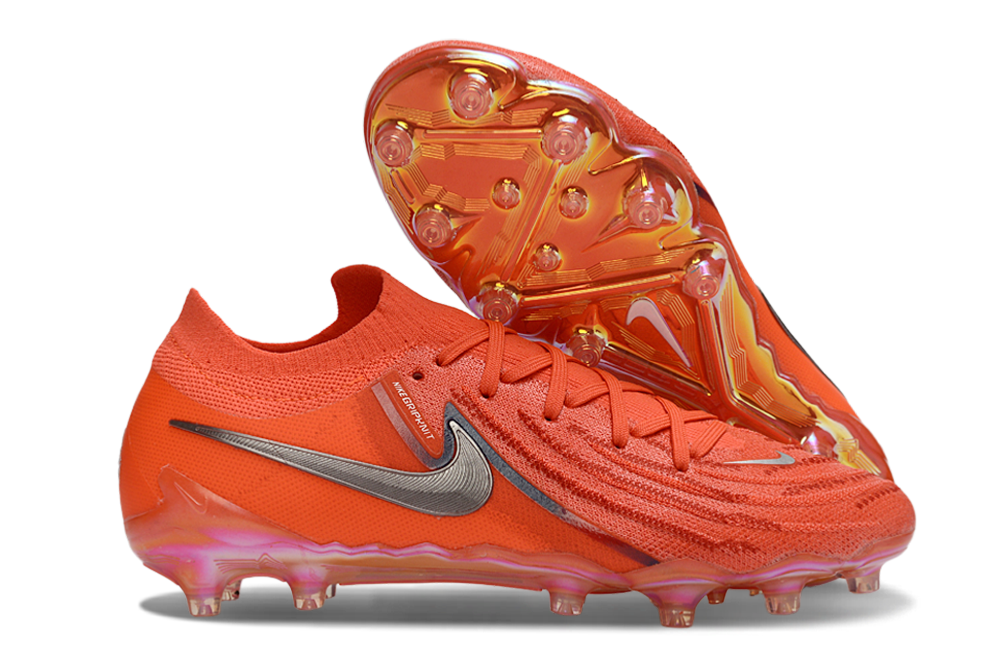 Phantom Luna Elite NU Low-Top Super A Men's Full Knit Waterproof AG Soccer Shoes - Bright Crimson