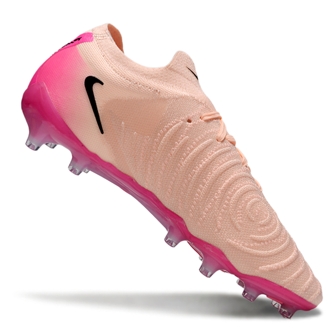 Phantom Luna Elite NU Low-Top Super A Men's Full Knit Waterproof AG Soccer Shoes - Crimson Tint/Black/Pink Blast