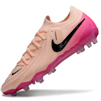 Phantom Luna Elite NU Low-Top Super A Men's Full Knit Waterproof AG Soccer Shoes - Crimson Tint/Black/Pink Blast