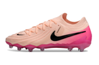 Phantom Luna Elite NU Low-Top Super A Men's Full Knit Waterproof AG Soccer Shoes - Crimson Tint/Black/Pink Blast
