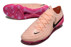 Phantom Luna Elite NU Low-Top Super A Men's Full Knit Waterproof AG Soccer Shoes - Crimson Tint/Black/Pink Blast