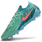 Phantom Luna Elite NU Low-Top Super A Men's Full Knit Waterproof AG Soccer Shoes - Green Glow/Black/Orange
