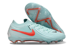 Phantom Luna Elite NU Low-Top Super A Men's Full Knit Waterproof AG Soccer Shoes - Mint/Atomic Red/Off Noir