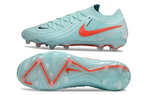 Phantom Luna Elite NU Low-Top Super A Men's Full Knit Waterproof AG Soccer Shoes - Mint/Atomic Red/Off Noir