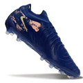 Phantom Luna Elite NU Low-Top Super A Men's Full Knit Waterproof AG Soccer Shoes - Navy Blue/Beige