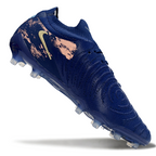 Phantom Luna Elite NU Low-Top Super A Men's Full Knit Waterproof AG Soccer Shoes - Navy Blue/Beige