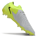 Phantom Luna Elite NU Low-Top Super A Men's Full Knit Waterproof AG Soccer Shoes - Neon Yellow/Silver/Black