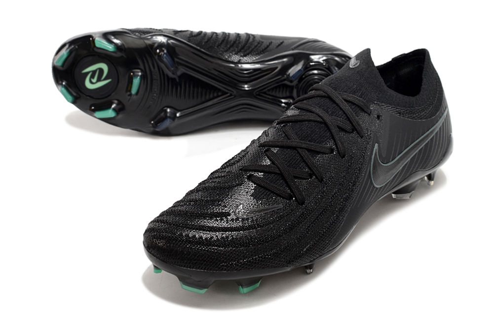 Phantom Luna Elite NU Low-top Super A Men's Full Knit Waterproof FG Soccer Shoes - Black