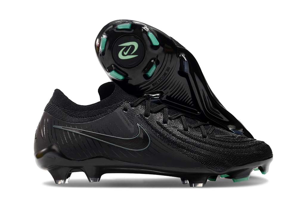 Phantom Luna Elite NU Low-top Super A Men's Full Knit Waterproof FG Soccer Shoes - Black