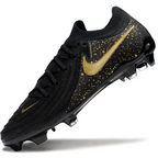 Phantom Luna Elite NU Low-top Super A Men's Full Knit Waterproof FG Soccer Shoes - Black/Gold