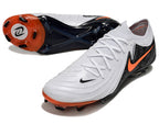 Phantom Luna Elite NU Low-top Super A Men's Full Knit Waterproof FG Soccer Shoes - Black/Orange/White
