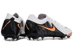 Phantom Luna Elite NU Low-top Super A Men's Full Knit Waterproof FG Soccer Shoes - Black/Orange/White