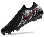 Phantom Luna Elite NU Low-top Super A Men's Full Knit Waterproof FG Soccer Shoes - Black/Red/White