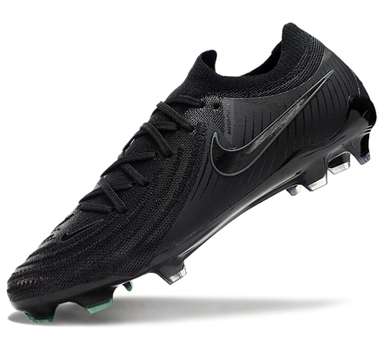 Phantom Luna Elite NU Low-top Super A Men's Full Knit Waterproof FG Soccer Shoes - Black/White