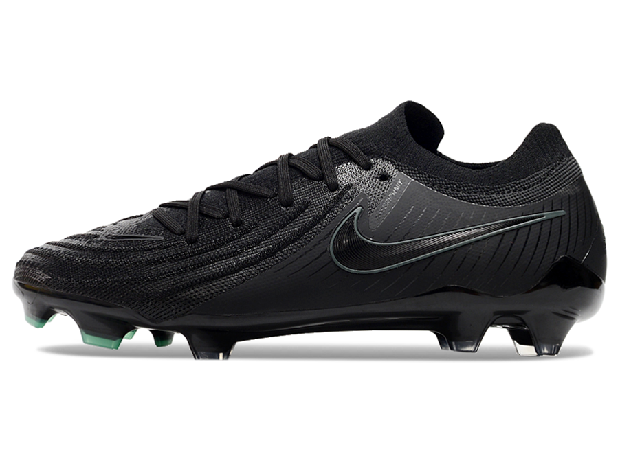 Phantom Luna Elite NU Low-top Super A Men's Full Knit Waterproof FG Soccer Shoes - Black/White