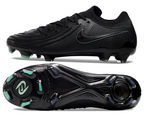 Phantom Luna Elite NU Low-top Super A Men's Full Knit Waterproof FG Soccer Shoes - Black/White