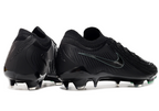Phantom Luna Elite NU Low-top Super A Men's Full Knit Waterproof FG Soccer Shoes - Black/White