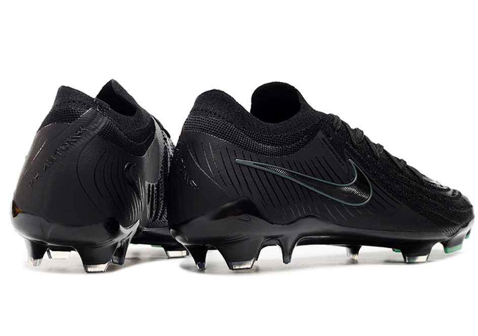 Phantom Luna Elite NU Low-top Super A Men's Full Knit Waterproof FG Soccer Shoes - Black/White