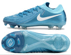 Phantom Luna Elite NU Low-top Super A Men's Full Knit Waterproof FG Soccer Shoes - Blue Fury/White
