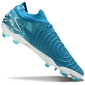 Phantom Luna Elite NU Low-top Super A Men's Full Knit Waterproof FG Soccer Shoes - Blue/White