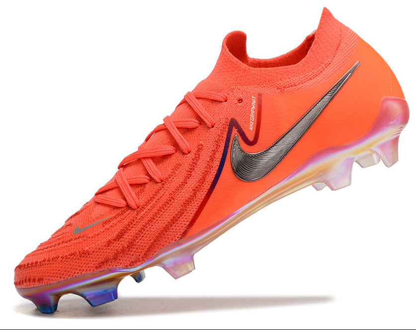 Phantom Luna Elite NU Low-top Super A Men's Full Knit Waterproof FG Soccer Shoes - Bright Crimson