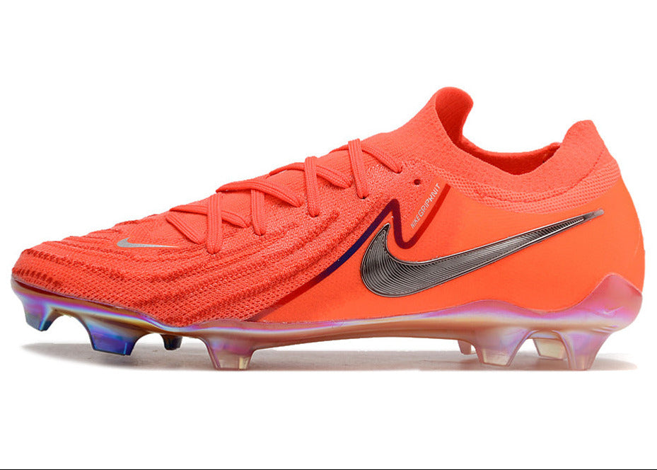 Phantom Luna Elite NU Low-top Super A Men's Full Knit Waterproof FG Soccer Shoes - Bright Crimson