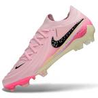 Phantom Luna Elite NU Low-top Super A Men's Full Knit Waterproof FG Soccer Shoes - Crimson Tint/Pink Blast/Black