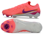 Phantom Luna Elite NU Low-top Super A Men's Full Knit Waterproof FG Soccer Shoes - Crimson Tint/Pink Blast/Purple